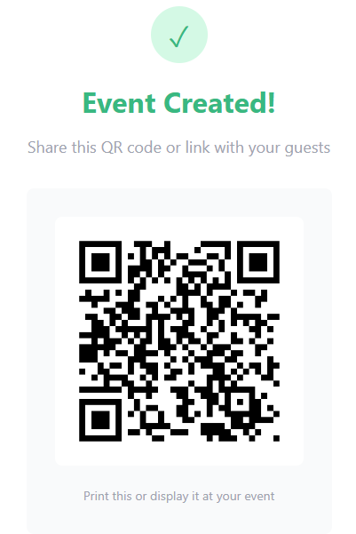 QR code being shared